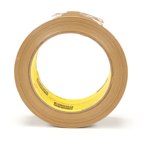 Ruban pour sceller les boîtes Scotch 375, Adh&eacute;sif Thermofusible, 3,1 mils, 48 mm (2") x 50 m (164') Groupe Belzile Dickner