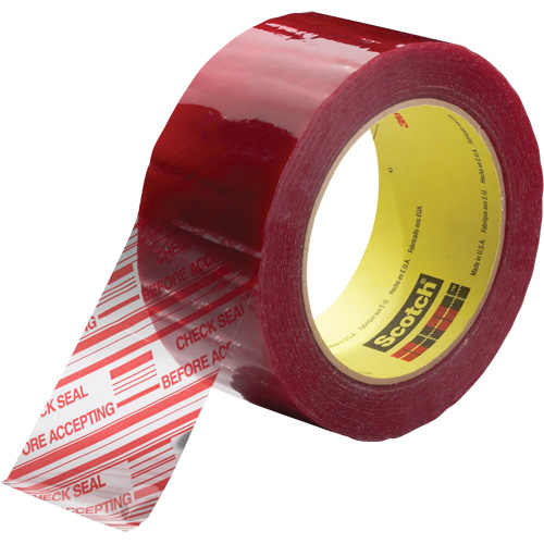 Ruban d'emballage avec message de s&eacute;curit&eacute; Scotch 3779, Adh&eacute;sif Acrylique, 1,8 mils, 48 mm (2") x 100 m (328') Groupe Belzile Dickner