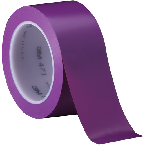 471 Vinyl Tape, 50.8 mm (2") W x 32.9 m (108') L, 5.2 mils, Purple Groupe Belzile Dickner
