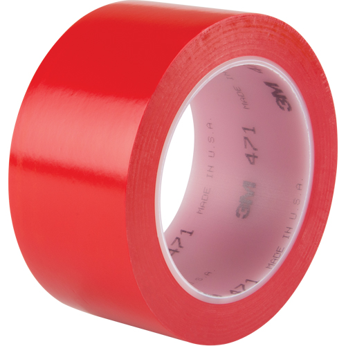 Ruban en vinyle 471, 50,8 mm (2") la x 32,9 m (108') lo, 5,3 mils, Rouge Groupe Belzile Dickner