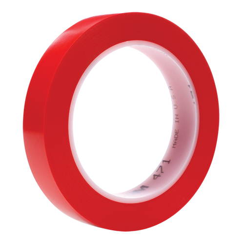471 Vinyl Tape, 19 mm (3/4") W x 32.9 m (108') L, 5.3 mils, Red Groupe Belzile Dickner