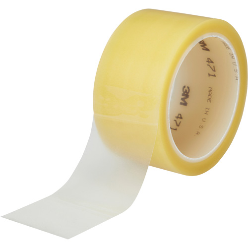 471 Vinyl Tape, 38 mm (1-1/2") W x 32.9 m (108') L, 5.3 mils, Clear Groupe Belzile Dickner