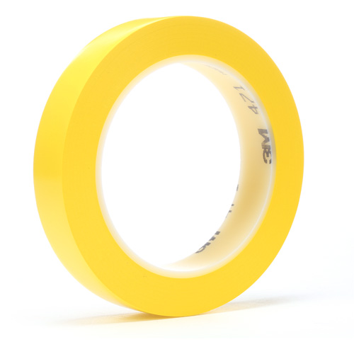 Ruban en vinyle 471, 6 mm (1/4") la x 32,9 m (108') lo, 5,2 mils, Jaune Groupe Belzile Dickner