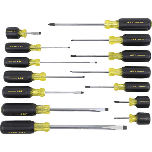 JKS-14S Cushion Grip Screwdriver Set, 14 Pcs. Groupe Belzile Dickner