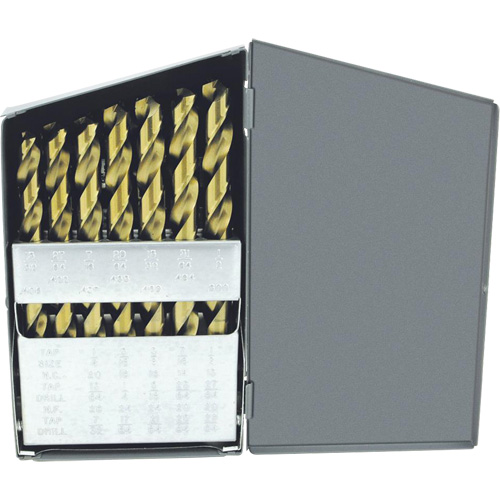 GF29CB Jeu de forets Jet-Kut de qualit&eacute; sup&eacute;rieure, 29 morceaux, Cobalt Groupe Belzile Dickner