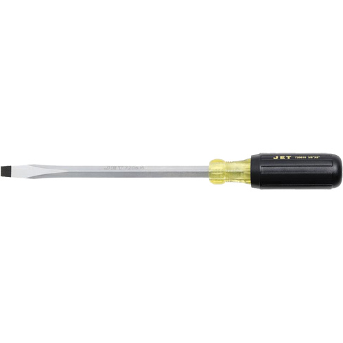 JKSS-8 Tournevis &agrave; fente, Tige de 3/8", Carr&eacute;e, 8" lo, Prise en Coussin&eacute;e Groupe Belzile Dickner