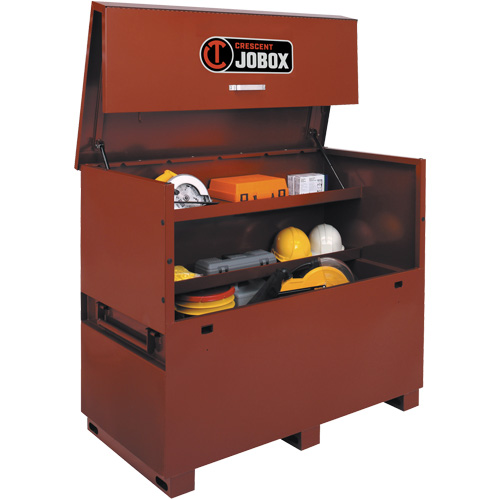 Long Piano Box, 60" W x 30-1/2" D x 50" H, Black/Orange Groupe Belzile Dickner