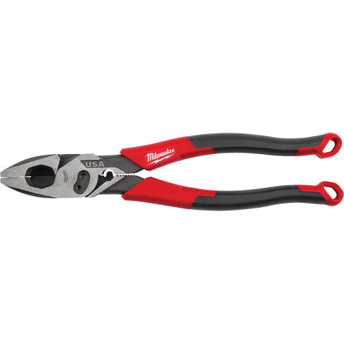 Pince &agrave; poign&eacute;es confort pour monteurs de lignes avec pince &agrave; sertir et coupe-boulons Groupe Belzile Dickner