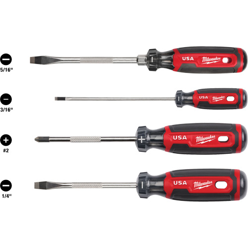 Cushion Grip Screwdriver Set, 4 Pcs. Groupe Belzile Dickner
