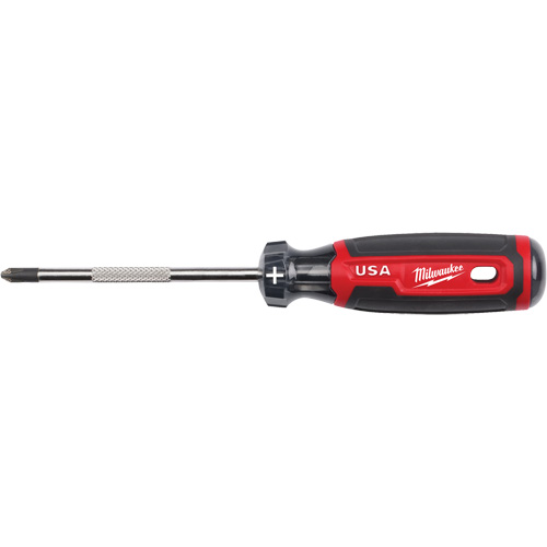 Phillips Screwdriver, #2 Tip, Round, 211 mm L, Cushion Grip Handle Groupe Belzile Dickner