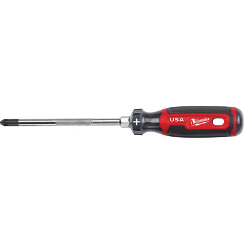 Phillips Screwdriver, #3 Tip, Round, 279 mm L, Cushion Grip Handle Groupe Belzile Dickner