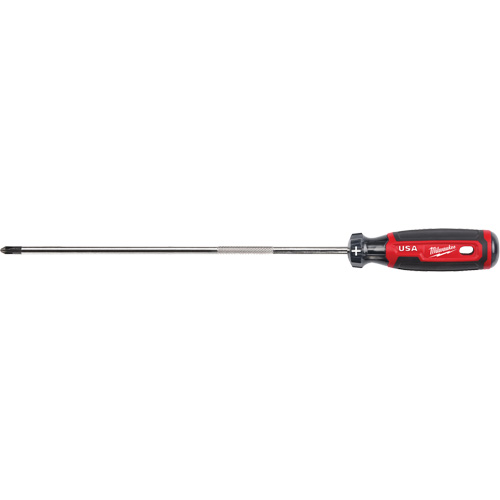 Phillips Screwdriver, #2 Tip, Round, 363 mm L, Cushion Grip Handle Groupe Belzile Dickner