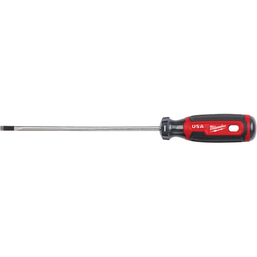 Cabinet Screwdriver, 3/16" Tip, Round, 254 mm L, Cushion Grip Handle Groupe Belzile Dickner