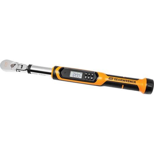 Flex Head Torque Wrench with Angle, Electronic, 3/8" Square Drive, 120 - 1200 ft-lbs. Groupe Belzile Dickner