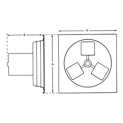 Exhaust Fan 12" 1SP Panel Series Groupe Belzile Dickner