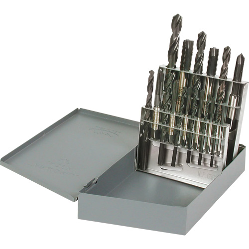Jeu de tarauds manuels & forets, 18 morcea Groupe Belzile Dickner