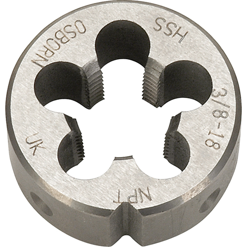 Pipe Die, 9/16"-18 Thread, High Speed Steel Groupe Belzile Dickner