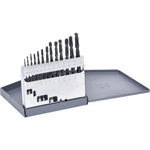 Hyper Jobber Length Drill Bit Set, 13 Pieces, High Speed Steel Groupe Belzile Dickner