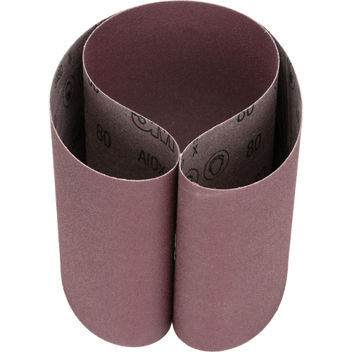 Courroie abrasive en toile 341D, 6" la x 48" lo, Oxyde d'aluminium, Grain 80 Groupe Belzile Dickner