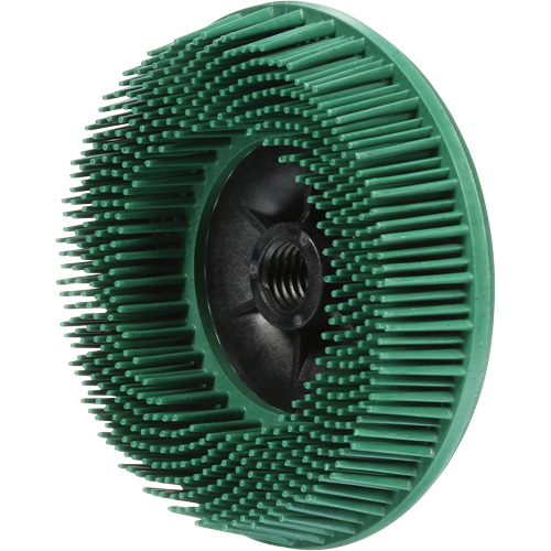 Disques radiaux bristle pour meuleuses angulaires Scotch-Brite, C&eacute;ramique, Grain 50, 4-1/2" dia. Groupe Belzile Dickner