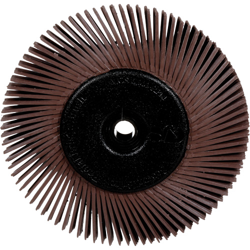 Radial Bristle Brushes for Bench Grinders, 36X Grit, 6" Dia. Groupe Belzile Dickner