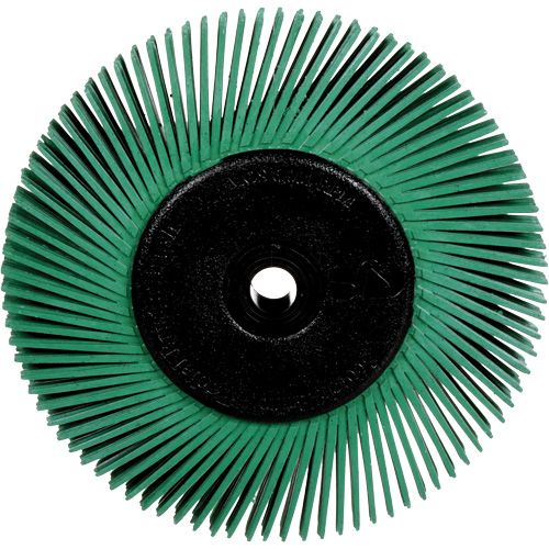 Radial Bristle Brushes for Bench Grinders, 50X Grit, 6" Dia. Groupe Belzile Dickner