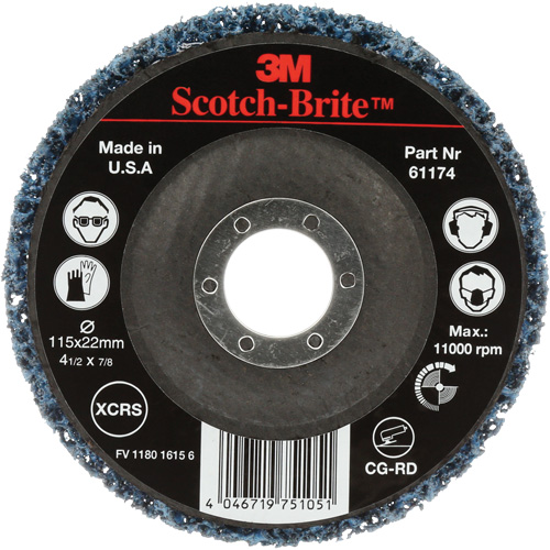 Scotch-Brite Clean & Strip Disc, 4-1/2" Dia., Extra Coarse Grit, Silicon Carbide Groupe Belzile Dickner
