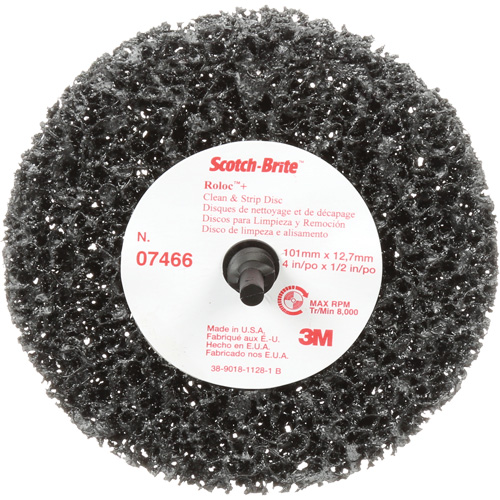 Scotch-Brite Roloc Clean and Strip Disc, 4" Dia., Extra Coarse Grit, Silicon Carbide Groupe Belzile Dickner
