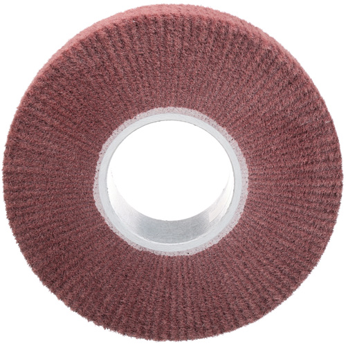 Brosse &agrave; lamelle de finition Scotch-Brite, Oxyde d'aluminium, Grain Fin, 8" x 2" x 3" Groupe Belzile Dickner