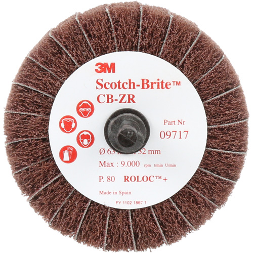 Disque combin&eacute; Scotch-Brite, 2-1/2" dia., Grain 80, Oxyde d'aluminium Groupe Belzile Dickner