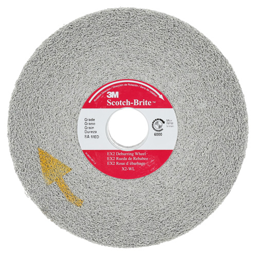 Scotch-Brite EXL Deburring Wheel, 6" x 1", 1"-8 Arbor, 1, Aluminum Oxide Groupe Belzile Dickner