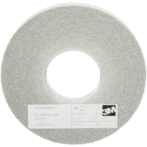 Scotch-Brite EXL Deburring Wheels, 8" x 1", 3" Arbor, Aluminum Oxide Groupe Belzile Dickner