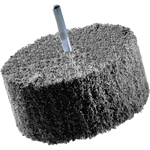 Meules de finition Scotch-Brite, 8" x 2", Arbre de 3" Groupe Belzile Dickner