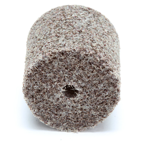 Meule d'abrasion et de polissage unitaris&eacute;e Scotch-Brite, 1" x 1", Arbre de 3/16"-7, Grain de Moyen, Oxyde d'aluminium Groupe Belzile Dickner