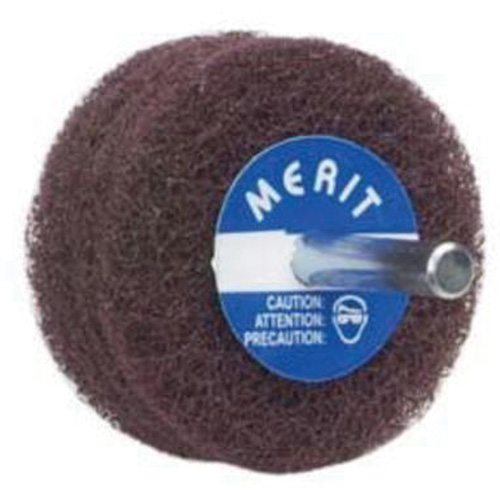 Abrasotex Non-Woven Disc Wheel, 3" Dia. x 1" W, 1/4" Arbor, Aluminum Oxide Groupe Belzile Dickner