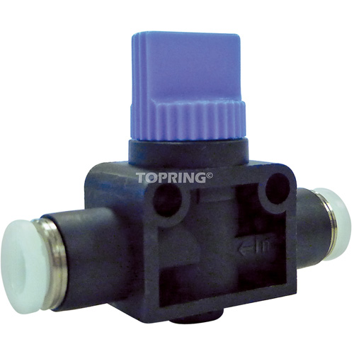 2-Way Straight Union Miniature Hand Valve, 1/2" NPT Air Inlet, 1/2" NPT Outlet, 150 PSI Groupe Belzile Dickner