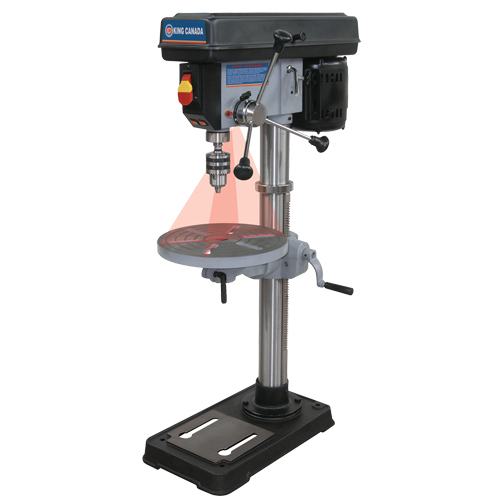 Drill Presses With Laser, 13", 5/8" Chuck, 3670 RPM Groupe Belzile Dickner