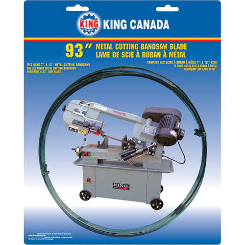General Purpose Band Saw Blade, Bi-Metal, 93" L x 3/4" W x 0.032" Thick, 6-10 TPI Groupe Belzile Dickner