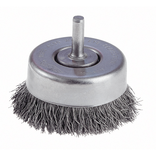 Brosses-boisseau &agrave; fils cr&ecirc;p&eacute;s avec tige 1/4" - travaux l&eacute;gers Groupe Belzile Dickner