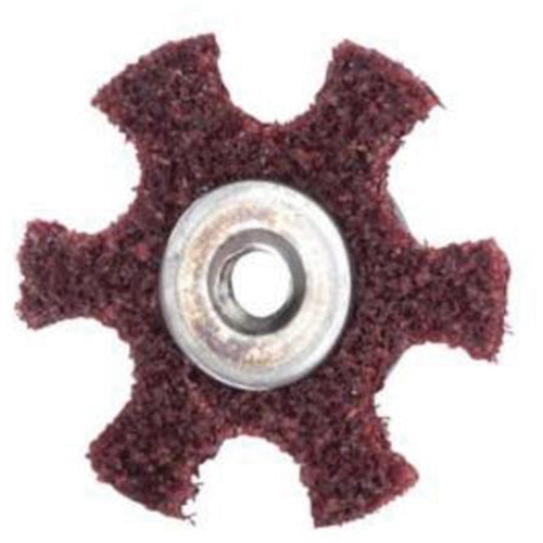 Abrasotex Surface Preparation Star, 2" Dia., Medium Grit, Aluminum Oxide Groupe Belzile Dickner