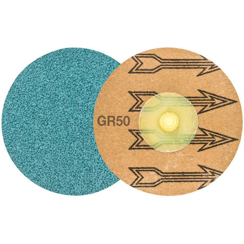 Disque de ponçage TWIST TOPCUT, 3" dia., Grain 50, Zirconium Groupe Belzile Dickner