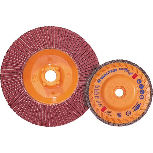 Enduro-Flex Stainless Flap Disc, 5" x 5/8"-11, Type 27, 40 Grit, Zirconia Alumina Groupe Belzile Dickner
