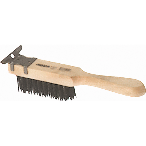Brosses de grattage &agrave; grattoir, manche droit, Acier, 4 x 11 rangs de fils, Longueur 11-3/8" Groupe Belzile Dickner