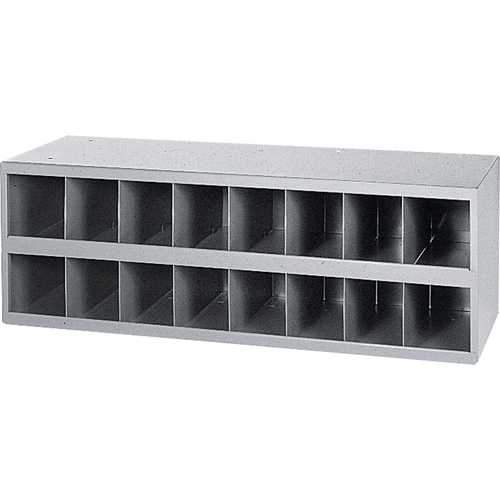 Steel Storage Bin Cabinet, 33-3/4" W x 12" D x 11-1/2" H, Grey Groupe Belzile Dickner