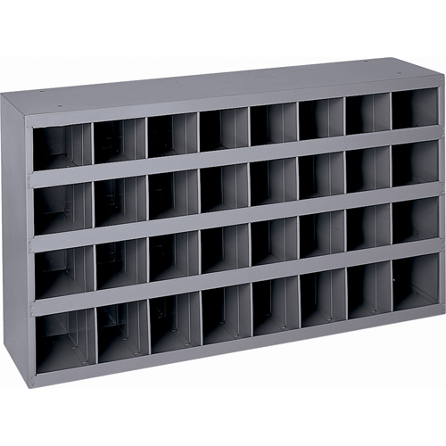 Armoires pour bacs de rangement en acier, 34-3/4" la x 8-1/2" p x 19-1/4" h, Gris Groupe Belzile Dickner
