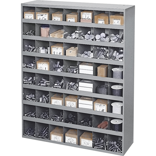 Steel Storage Bin Cabinet, 33-3/4" W x 12" D x 42" H, Grey Groupe Belzile Dickner
