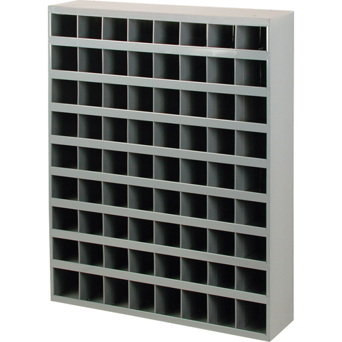 Armoires pour bacs de rangement en acier, 33-3/4" la x 8-1/2" p x 42" h, Gris Groupe Belzile Dickner