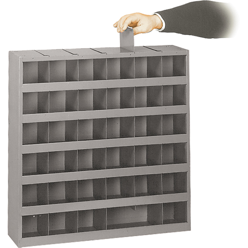 Adjustable Storage Bin Cabinet, Steel, 36 Drawers, 23-3/4" x 4-3/4" x 23-3/4", Grey Groupe Belzile Dickner