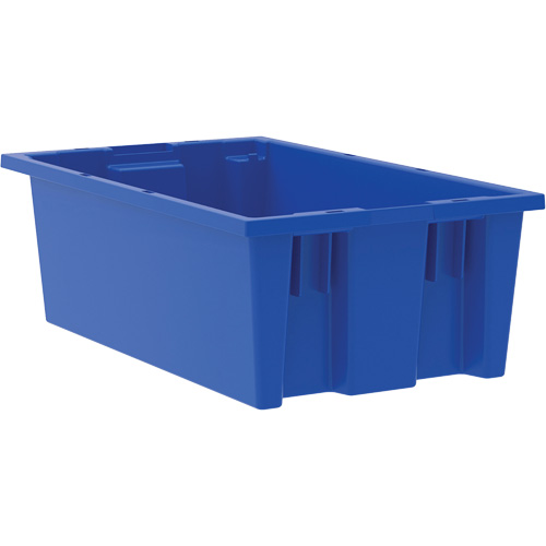 Nesting and Stacking Tote, 6" x 11" x 18", Blue Groupe Belzile Dickner