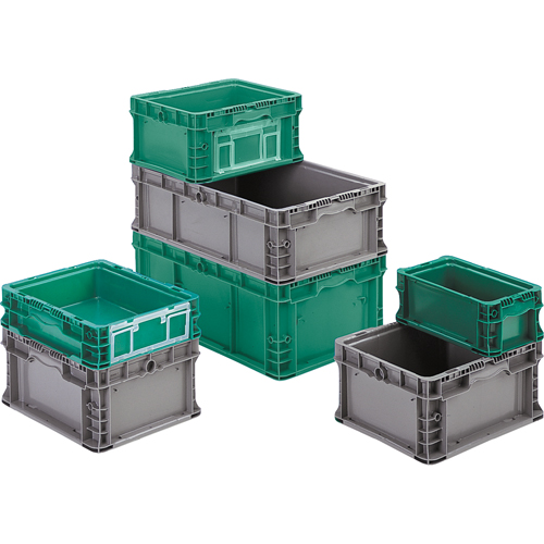 Syst&egrave;me de contenants d'exp&eacute;dition 4845 de StakPak Plus, 7-2/5" la x 12" p x 5" h, Vert moyen Groupe Belzile Dickner